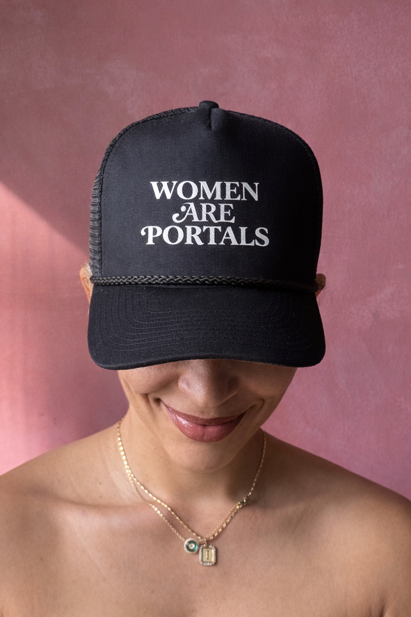 Women are Portals Trucker Hat