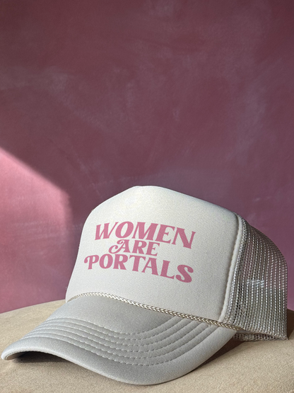 Women are Portals Trucker Hat