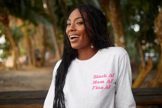 Black AF long sleeve tee